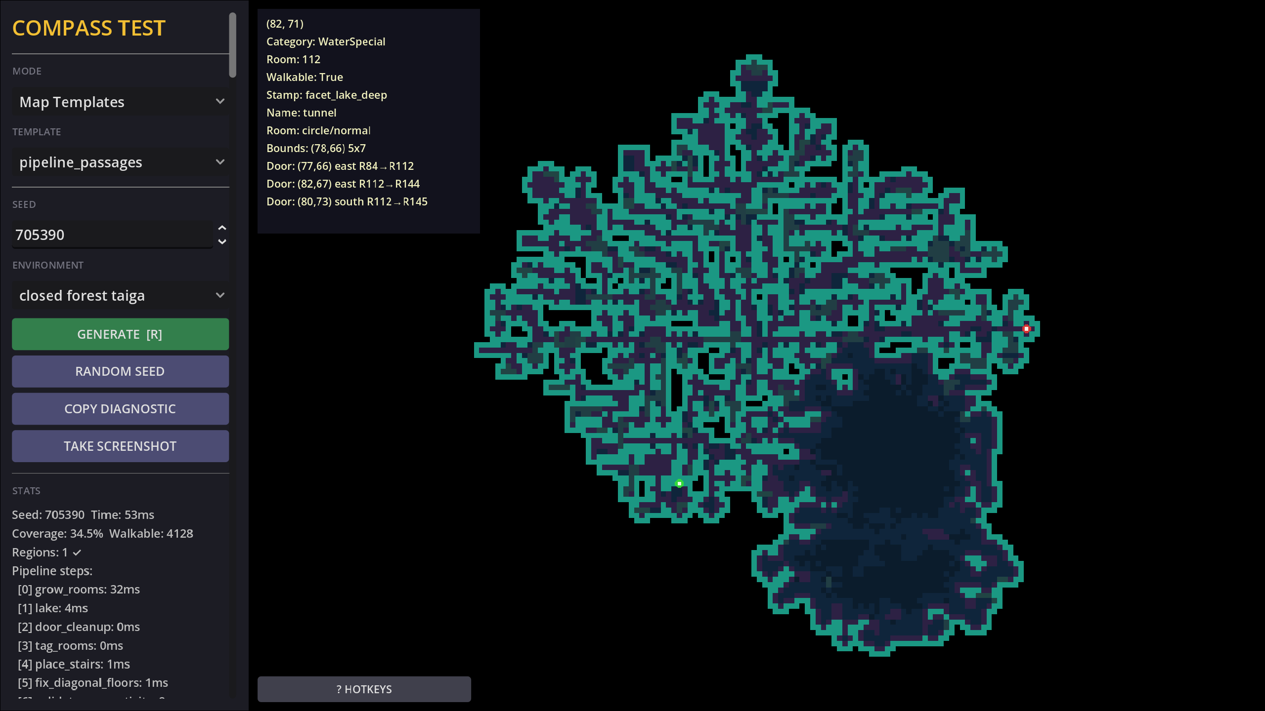 Procedural Levels with Compass